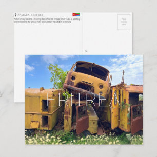 Tank Begraafplaats, Asmara, Eritrea Reisansichtkaa Briefkaart