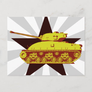 Tank Briefkaart (sterburst)