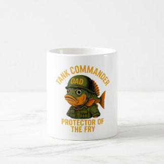 Tank Commander Dad - Funny Fish Vaderdag Koffiemok