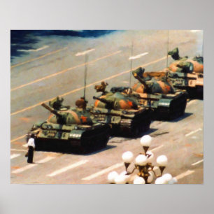 Tank Man Poster voor het schilderen