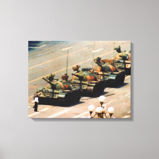 Tank Man verpakt Canvas Afdruk (Voorkant)
