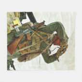 Tank Patrol Fleece Deken (Voorkant (Horizontaal))