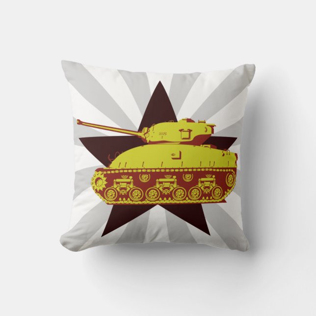 Tank Pillow (starburst) Kussen (Voorkant)
