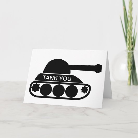 Tank u bedankkaart (Voorkant)