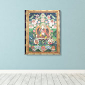 Tanka of Padmasambhava, c.749 AD Canvas Afdruk (Insitu (Houten vloer))