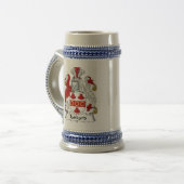 Tankard Coat of Arms Stein - Family Crest Bierpul (Voorkant links)