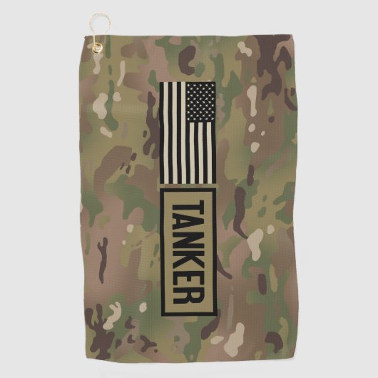 Tanker (Camouflage) Golfhanddoek (Voorkant)