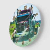 Tanker Cistern Truck Drivers Wall Clock Grote Klok (Hoek)