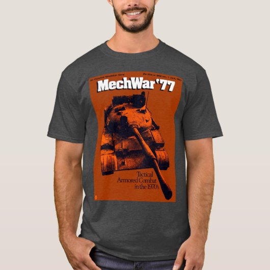 tankgame shirt MechWar '77 in 1970 (Voorkant)