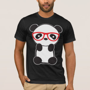 Tanktop Rode glazen Panda-Mannen