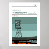 Tannadice, Dundee. Floodlights Stadium Print (Voorkant)