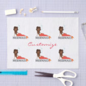 Tanned Brunette Mermaid Thunder_Cove Tissuepapier (Craft)