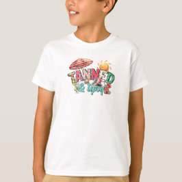 Tanned en Tipsy Fun Summer Beach Vibes Shirt