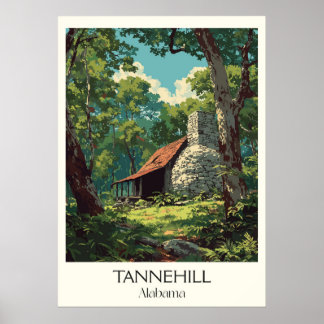 Tannehill Alabama Historische Oven Poster