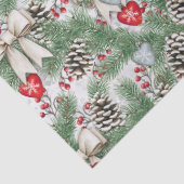 Tannenzapfen und Maschen Tissuepapier (Detail)