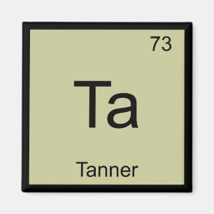 Tanner Name Chemistry Element Periodic Table Magneet