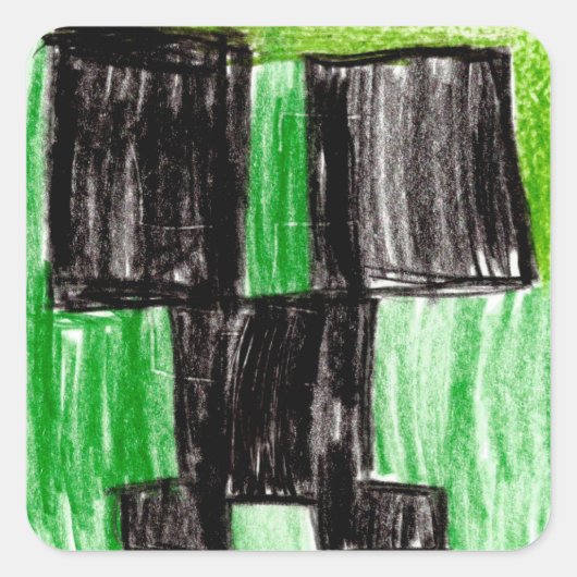 Tanner: Square Sticker (Voorkant)