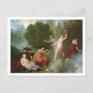 Tannhauser op de Venusberg, 1864 (olie op het canv Briefkaart