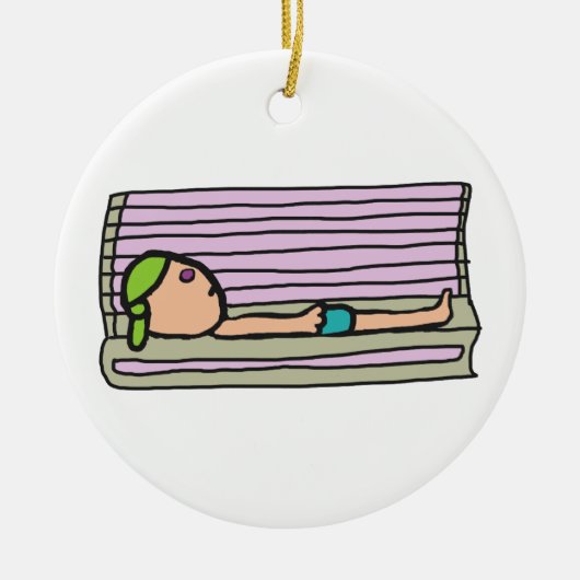 Tanning Bed Keramisch Ornament (Voorkant)