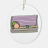 Tanning Bed Keramisch Ornament (Links)