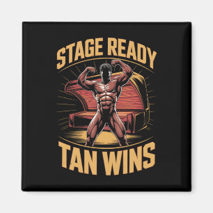 Tanning Bed Stage Ready Bodybuilders Fitness Manne Magneet