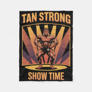 Tanning Bed Tan Sterke Atleten Gym Goers Brons T Fleece Deken