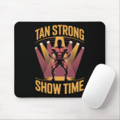 Tanning Bed Tan Sterke Atleten Gym Goers Brons T Muismat (Met muis)