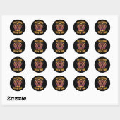 Tanning Bed Tan Sterke Atleten Gym Goers Brons T Ronde Sticker (Vel)