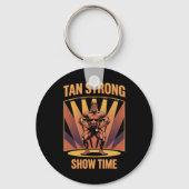 Tanning Bed Tan Sterke Atleten Gym Goers Brons T Sleutelhanger (Voorkant)