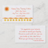 Tanning Salon - Customer Loyalty Punch Kaart - (Voorkant / Achterkant)