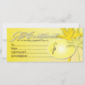 Tanning Salon Gift Certificate (Achterkant)