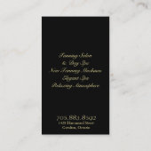 Tanning Visitekaartje Pewter & Gold Monogram (Achterkant)