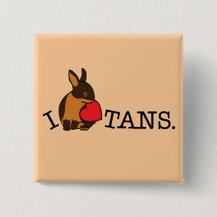 TANS! VIERKANTE BUTTON 5,1 CM