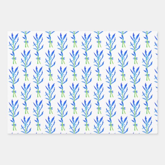 Tansy (L) op een inpakpapier vel Set van 3 (Voorkant 3)