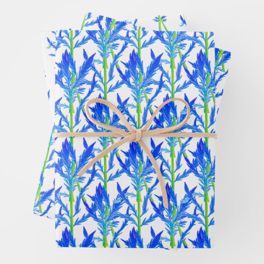 Tansy (L) op een inpakpapier vel Set van 3 (In situ)