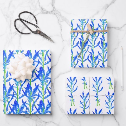 Tansy (L) op een inpakpapier vel Set van 3 (Voorkant)