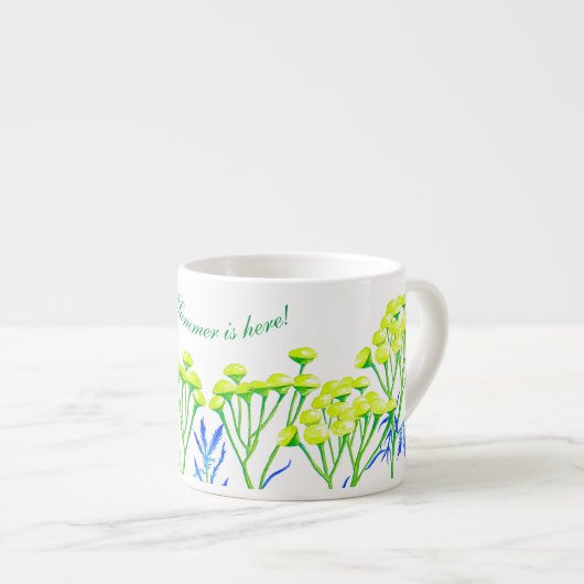 Tansy op een Espresso Mok (Voorkant rechts)