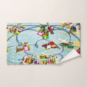 Tant d'amour ! L'amour serrure pour l'amour éterne (Serviette à main)