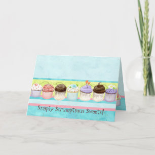 Tant de Cupcakes ! Carte de correspondance pour l