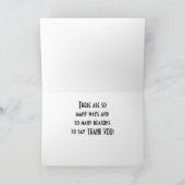 TANT DE MANIÈRES ET TANT DE RAISONS DE DIRE MERCI (Intérieur)