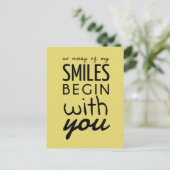 Tant De Mes Sourires Carte Postale Inspirante (Debout devant)