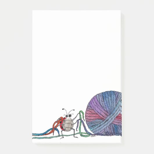 Tant de notes de post-it de coccinelle (Devant)