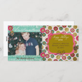 Tant d'ornements Noël Carte photo de Noël (Devant / Derrière)