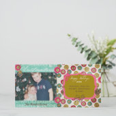 Tant d'ornements Noël Carte photo de Noël (Debout devant)