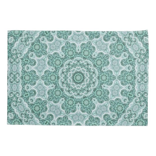 Tantalizing in het blauwgroen kussensloop (Achterkant-Links)