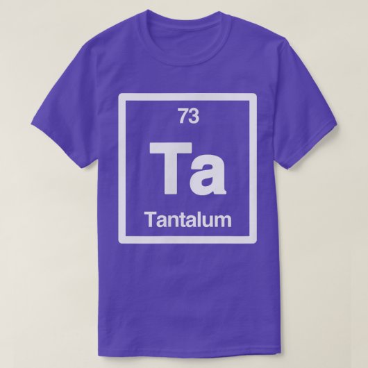 Tantalum - Ta - Periodieke Lijst van Elementen - S T-shirt (Design voorkant)