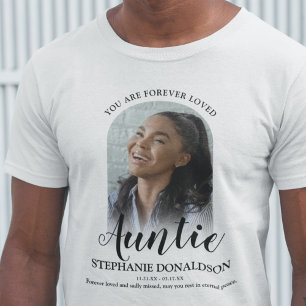 Tante aimée pour toujours T-Shirt Mémorial Photo