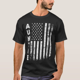 Tante Amerika Vlag Moederdag 4 juli Vrouwen T-shirt