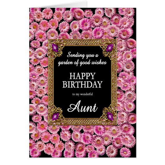 Tante Anniversaire Rose (Devant)