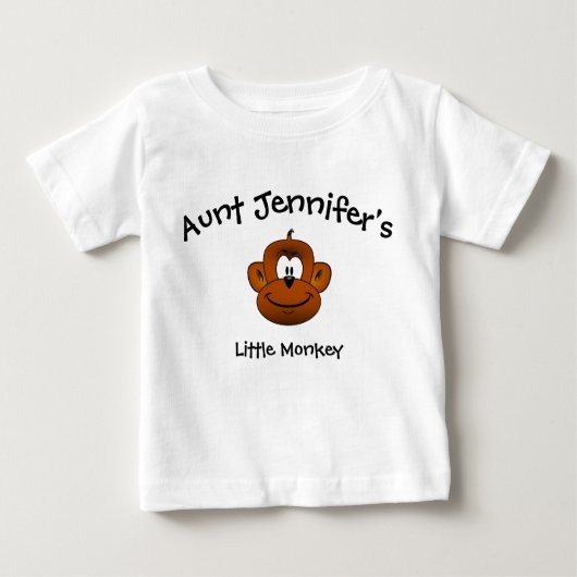 tante Baby Clothes Little Monkey Niece Nephew (Voorkant)